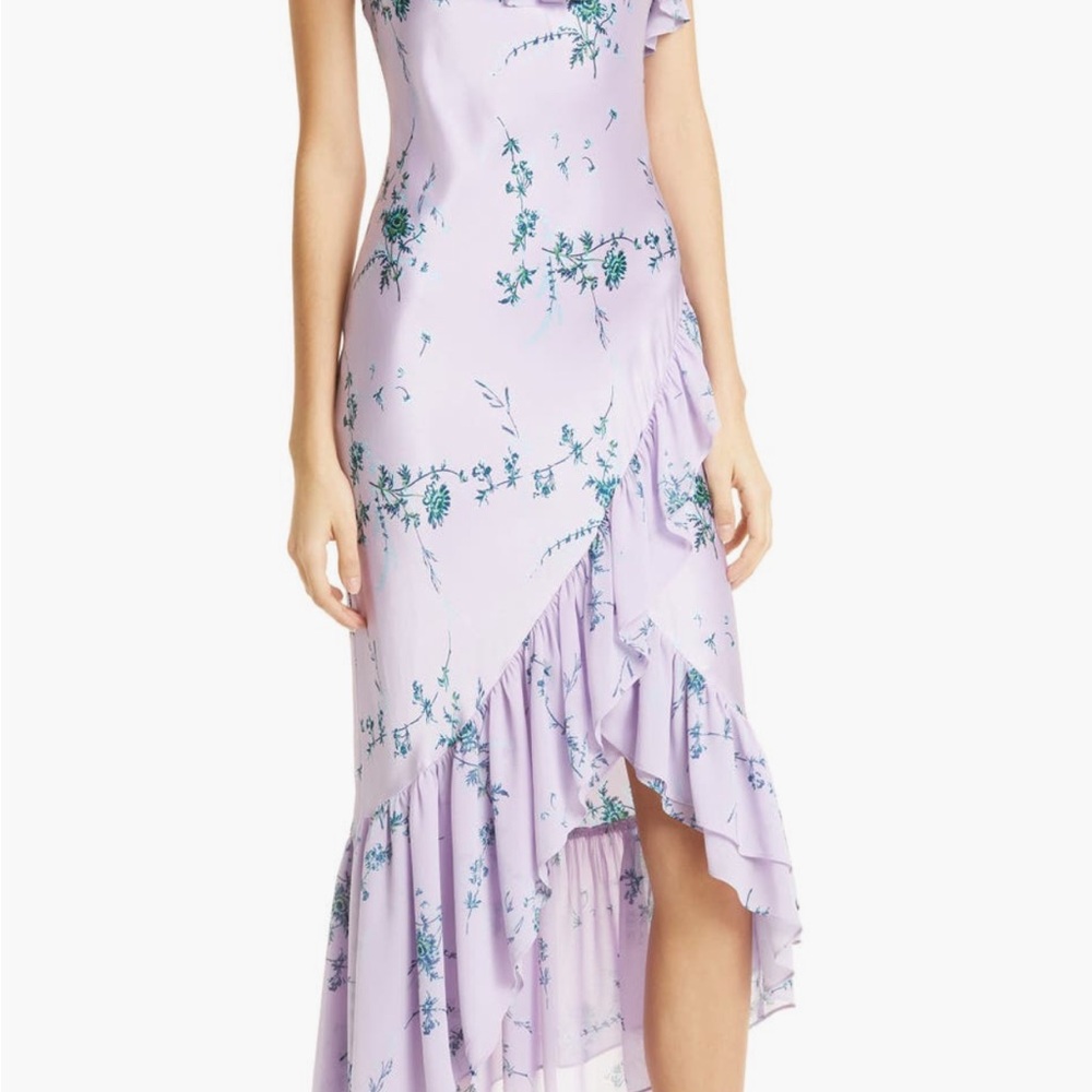 Lovely silk lavender cinq a sept Size 14 purchased for a wedding